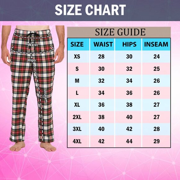 Men's Ultra-Soft Cozy Comfy Breathable Flannel Plaid Lounge Pajama Sleep Pants - Picture 12 of 16